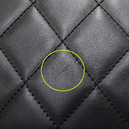 CHANEL シャネル トートバッグ マトラッセ ブラック ゴールド金具 ラムスキン レディース 【中古】