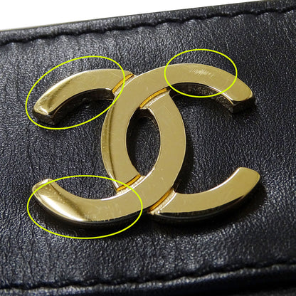 CHANEL シャネル トートバッグ マトラッセ ブラック ゴールド金具 ラムスキン レディース 【中古】