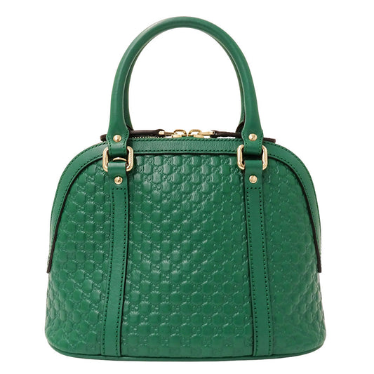 GUCCI グッチ 2wayバッグ マイクロGG シマ グリーン 449654 シマレザー レディース 【中古】