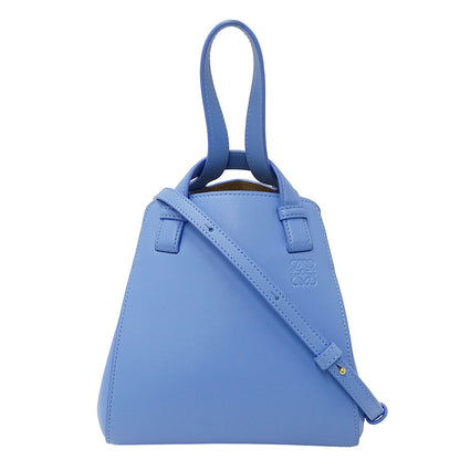 LOEWE ロエベ ハンモック ナゲット 2wayバッグ アナグラム セレスティンブルー レディース 【中古】