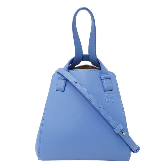 LOEWE ロエベ ハンモック ナゲット 2wayバッグ アナグラム セレスティンブルー レディース 【中古】