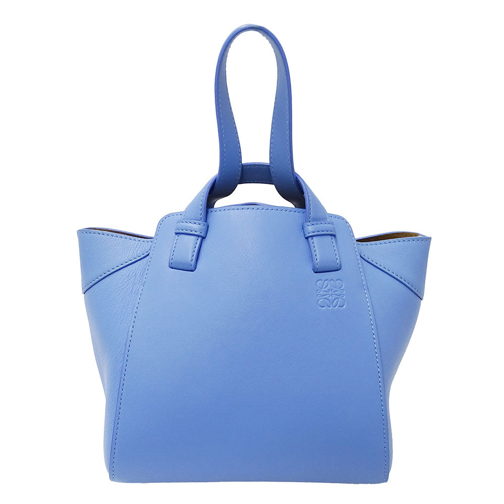 LOEWE ロエベ ハンモック ナゲット 2wayバッグ アナグラム セレスティンブルー レディース 【中古】