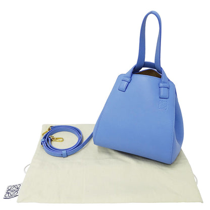 LOEWE ロエベ ハンモック ナゲット 2wayバッグ アナグラム セレスティンブルー レディース 【中古】