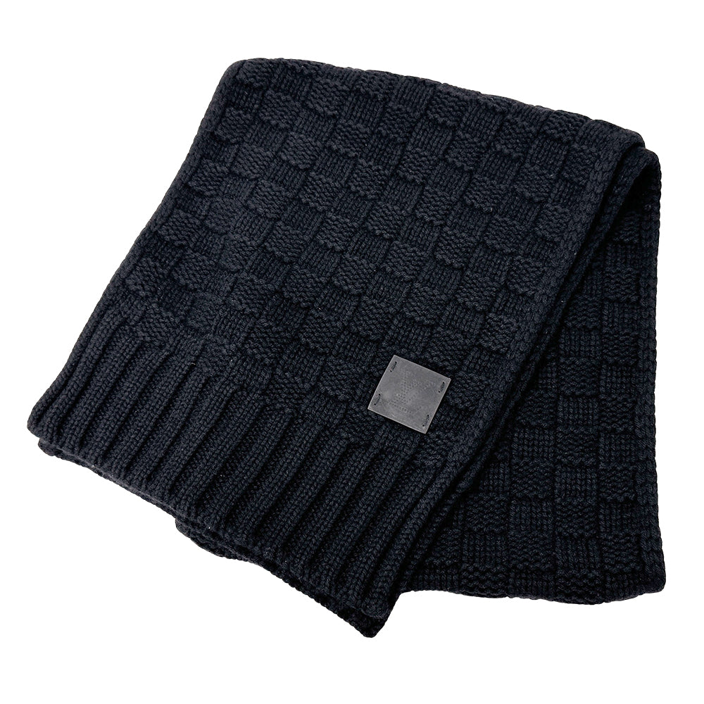 LOUIS VUITTON ルイ・ヴィトン エシャルプ ヘルシンキ マフラー・ストール ブラック M74421 カシミヤ メンズ 【中古】