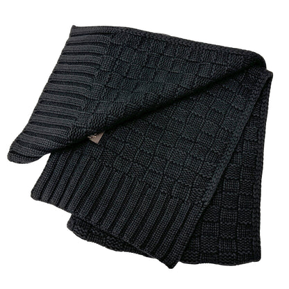 LOUIS VUITTON ルイ・ヴィトン エシャルプ ヘルシンキ マフラー・ストール ブラック M74421 カシミヤ メンズ 【中古】