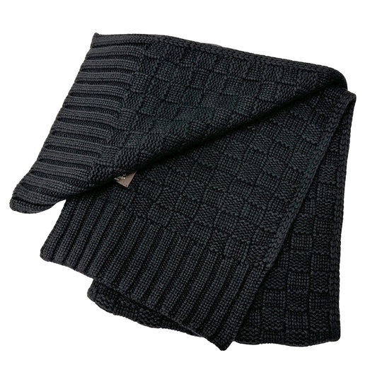 LOUIS VUITTON ルイ・ヴィトン エシャルプ ヘルシンキ マフラー・ストール ブラック M74421 カシミヤ メンズ 【中古】