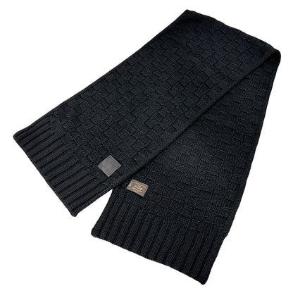 LOUIS VUITTON ルイ・ヴィトン エシャルプ ヘルシンキ マフラー・ストール ブラック M74421 カシミヤ メンズ 【中古】