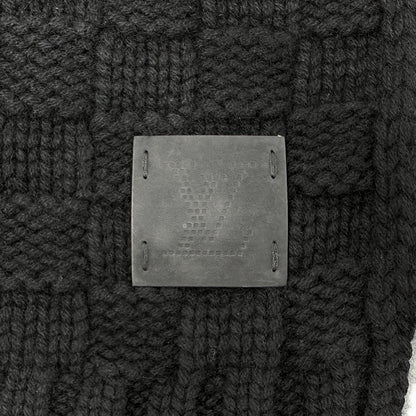 LOUIS VUITTON ルイ・ヴィトン エシャルプ ヘルシンキ マフラー・ストール ブラック M74421 カシミヤ メンズ 【中古】