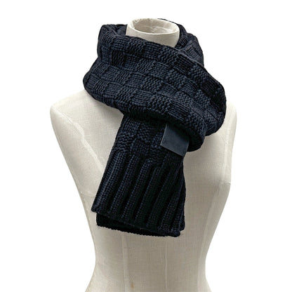LOUIS VUITTON ルイ・ヴィトン エシャルプ ヘルシンキ マフラー・ストール ブラック M74421 カシミヤ メンズ 【中古】