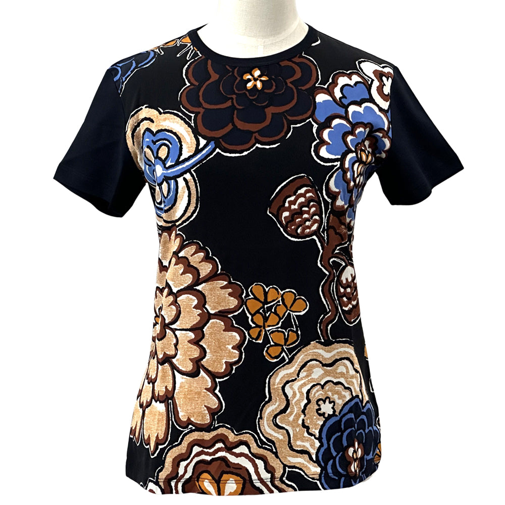 LOUIS VUITTON ルイ・ヴィトン 半袖Ｔシャツ ネイビー マルチカラー コットン レディース 【中古】