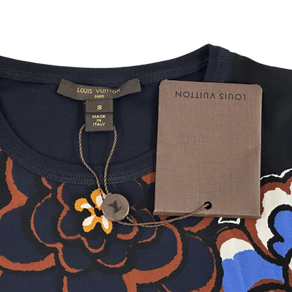 LOUIS VUITTON ルイ・ヴィトン 半袖Ｔシャツ ネイビー マルチカラー コットン レディース 【中古】