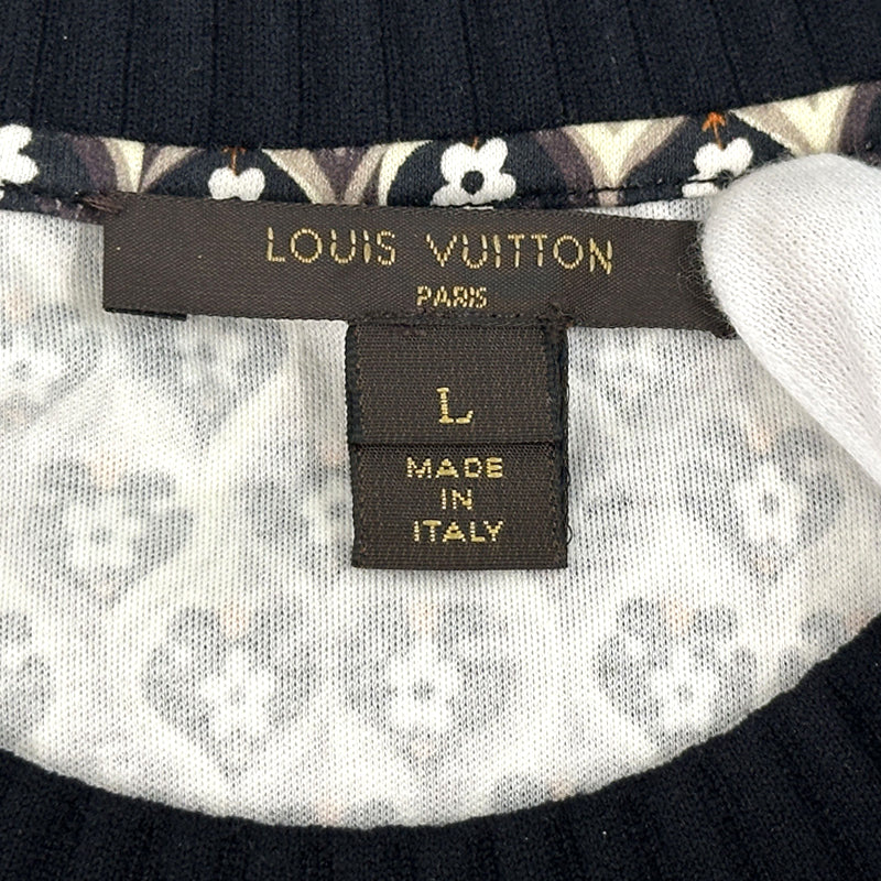 LOUIS VUITTON ルイ・ヴィトン 半袖Ｔシャツ ブラウン コットン レディース 【中古】