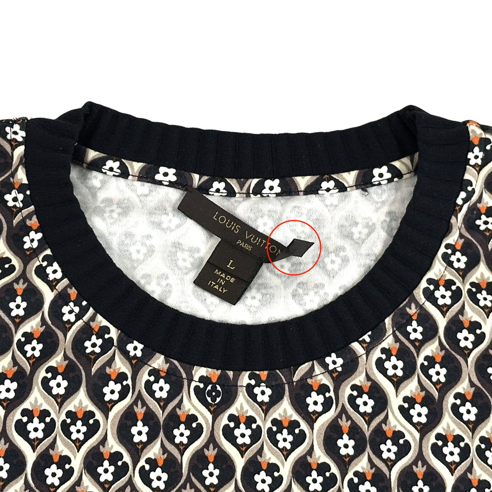 LOUIS VUITTON ルイ・ヴィトン 半袖Ｔシャツ ブラウン コットン レディース 【中古】