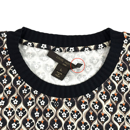 LOUIS VUITTON ルイ・ヴィトン 半袖Ｔシャツ ブラウン コットン レディース 【中古】