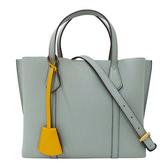 Tory Burch トリーバーチ ペリー スモール 2wayバッグ ブルーセラドン レザー レディース 【中古】