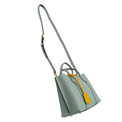 Tory Burch トリーバーチ ペリー スモール 2wayバッグ ブルーセラドン レザー レディース 【中古】