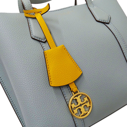 Tory Burch トリーバーチ ペリー スモール 2wayバッグ ブルーセラドン レザー レディース 【中古】