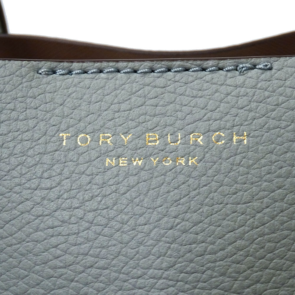 Tory Burch トリーバーチ ペリー スモール 2wayバッグ ブルーセラドン レザー レディース 【中古】