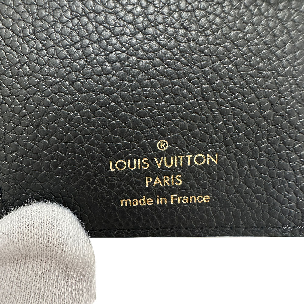 LOUIS VUITTON ルイ・ヴィトン ポルトフォイユ・リサ 二つ折り財布 モノグラム アンプラント ノワール M83365 モノグラムアンプラント レディース 【中古】
