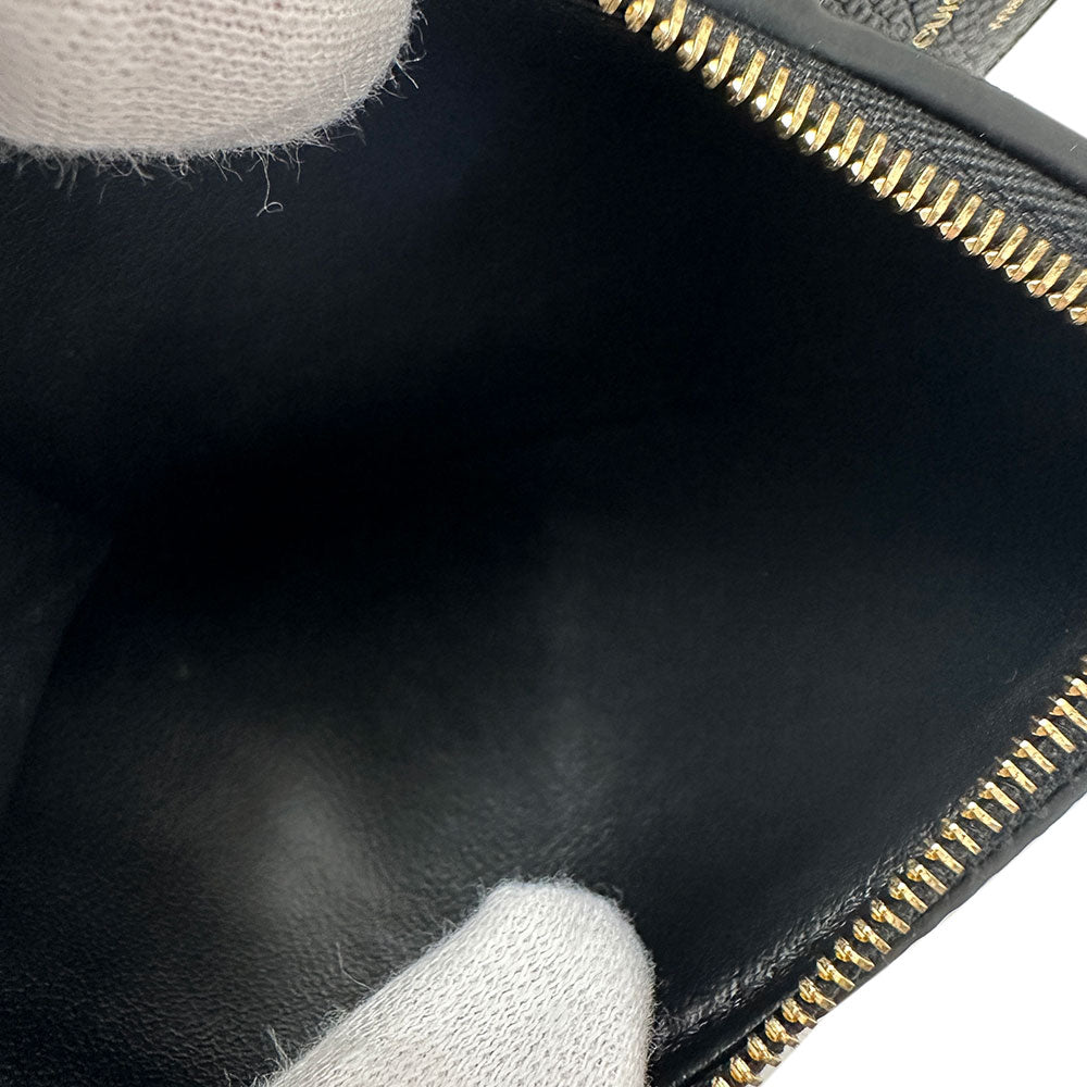 LOUIS VUITTON ルイ・ヴィトン ポルトフォイユ・リサ 二つ折り財布 モノグラム アンプラント ノワール M83365 モノグラムアンプラント レディース 【中古】
