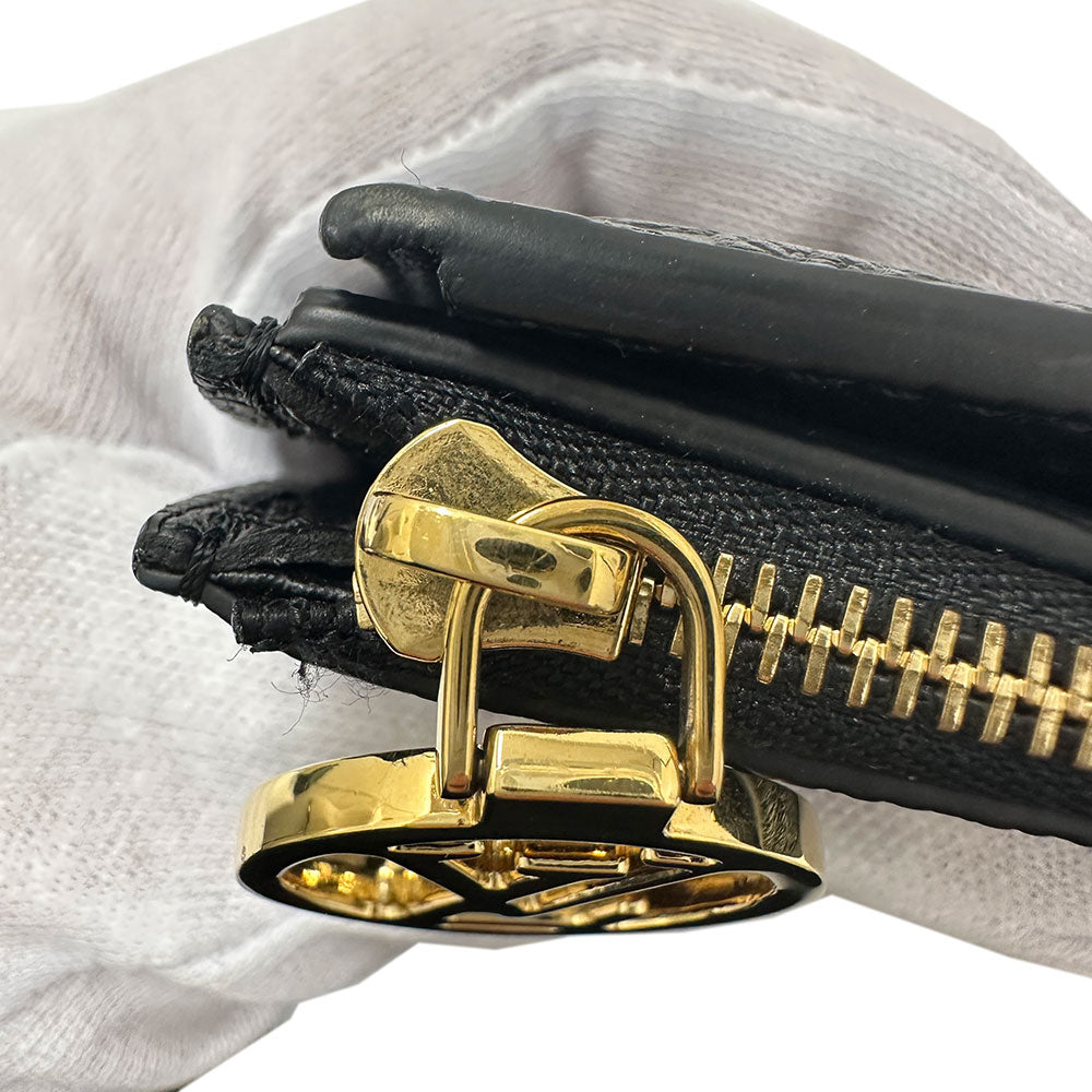 LOUIS VUITTON ルイ・ヴィトン ポルトフォイユ・リサ 二つ折り財布 モノグラム アンプラント ノワール M83365 モノグラムアンプラント レディース 【中古】