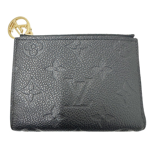 LOUIS VUITTON ルイ・ヴィトン ポルトフォイユ・リサ 二つ折り財布 モノグラム アンプラント ノワール M83365 モノグラムアンプラント レディース 【中古】