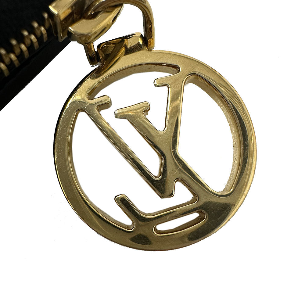 LOUIS VUITTON ルイ・ヴィトン ポルトフォイユ・リサ 二つ折り財布 モノグラム アンプラント ノワール M83365 モノグラムアンプラント レディース 【中古】