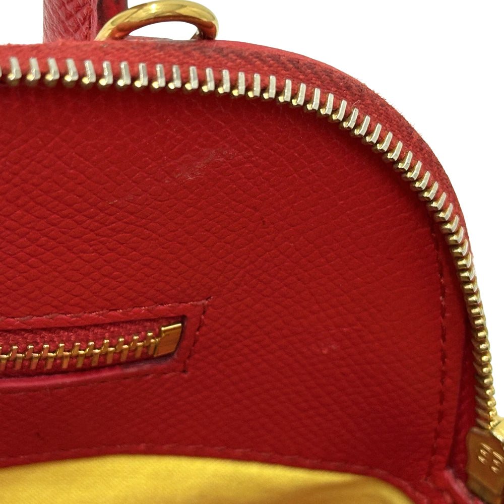 BALENCIAGA バレンシアガ トップハンドルXXS 2wayバッグ ヴィル レッド レザー レディース 【中古】