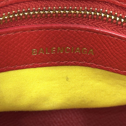 BALENCIAGA バレンシアガ トップハンドルXXS 2wayバッグ ヴィル レッド レザー レディース 【中古】