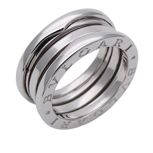 BVLGARI ブルガリ B-zero1 ビーゼロワン 3バンド リング 指輪 750WG ホワイトゴールド 約11 #51 レディース メンズ 【中古】