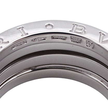 BVLGARI ブルガリ B-zero1 ビーゼロワン 3バンド リング 指輪 750WG ホワイトゴールド 約11 #51 レディース メンズ 【中古】