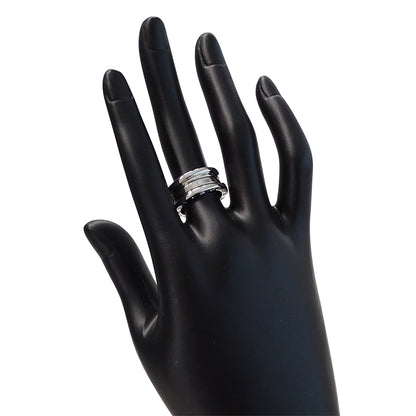 BVLGARI ブルガリ B-zero1 ビーゼロワン 3バンド リング 指輪 750WG ホワイトゴールド 約11 #51 レディース メンズ 【中古】