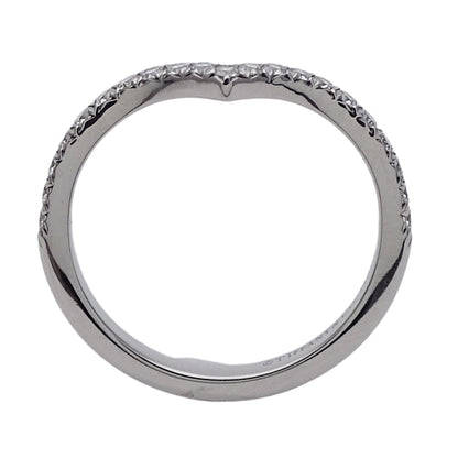 TIFFANY&Co. ティファニー ソレスト V リング 指輪 PT950 プラチナ ダイヤモンド 約9号 レディース 【中古】