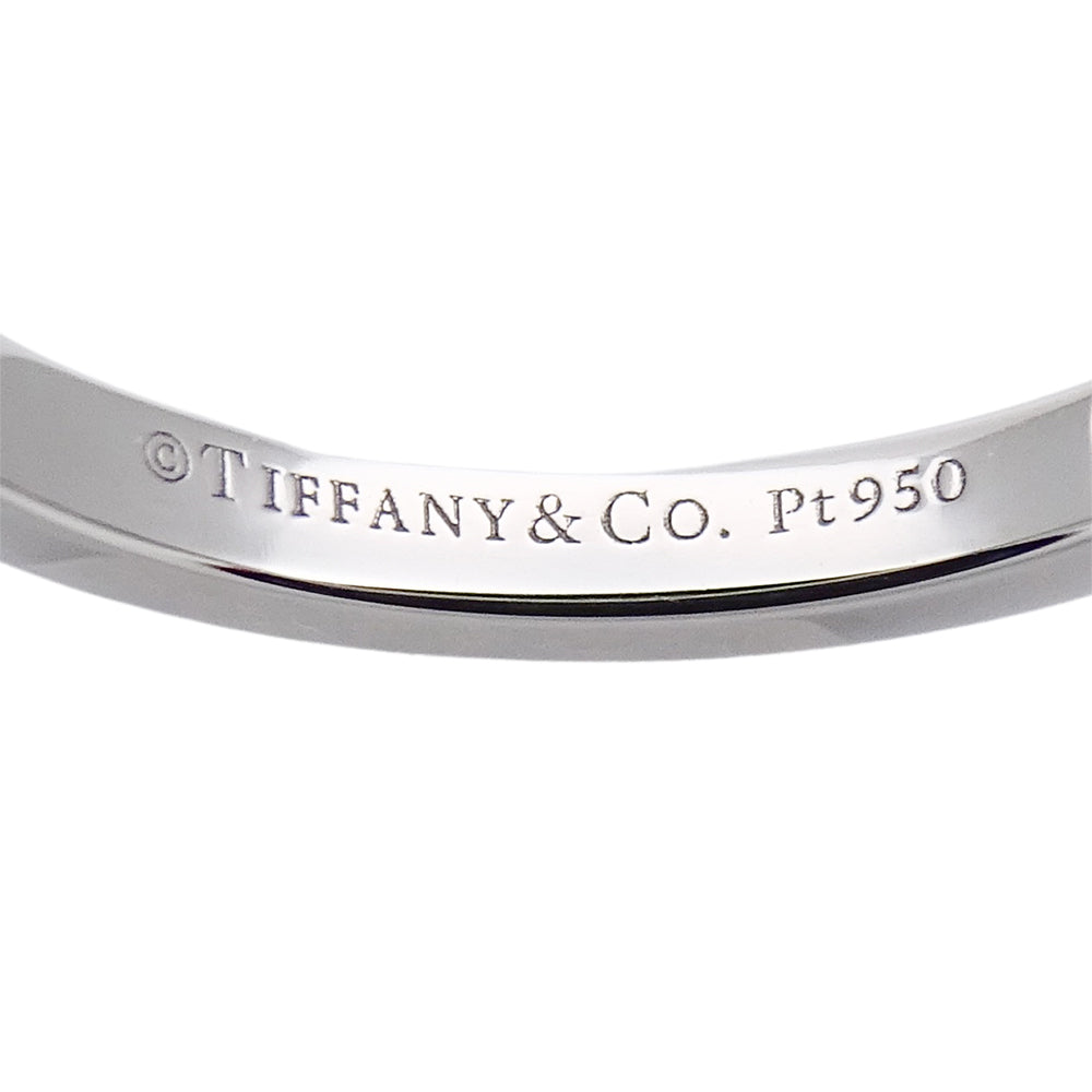 TIFFANY&Co. ティファニー ソレスト V リング 指輪 PT950 プラチナ ダイヤモンド 約9号 レディース 【中古】