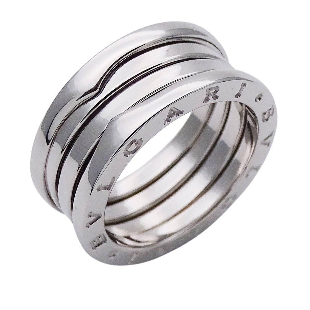 BVLGARI ブルガリ B-zero1 ビーゼロワン 3バンド リング 指輪 750WG ホワイトゴールド #54 約13号 レディース メンズ 【中古】