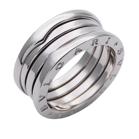 BVLGARI ブルガリ B-zero1 ビーゼロワン 3バンド リング 指輪 750WG ホワイトゴールド #54 約13号 レディース メンズ 【中古】