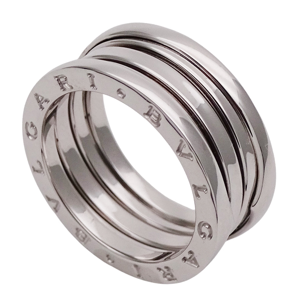 BVLGARI ブルガリ B-zero1 ビーゼロワン 3バンド リング 指輪 750WG ホワイトゴールド #54 約13号 レディース メンズ 【中古】