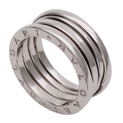 BVLGARI ブルガリ B-zero1 ビーゼロワン 3バンド リング 指輪 750WG ホワイトゴールド #54 約13号 レディース メンズ 【中古】