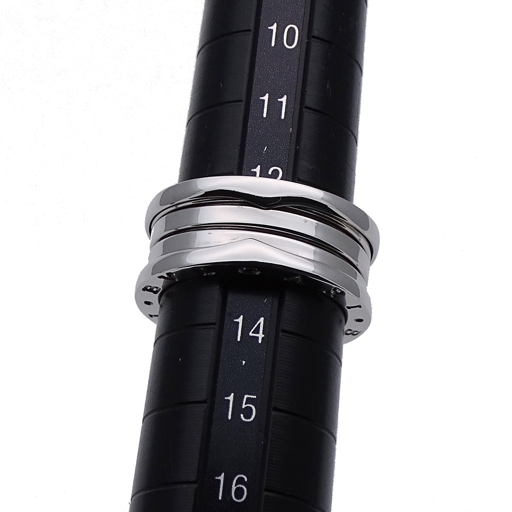 BVLGARI ブルガリ B-zero1 ビーゼロワン 3バンド リング 指輪 750WG ホワイトゴールド #54 約13号 レディース メンズ 【中古】