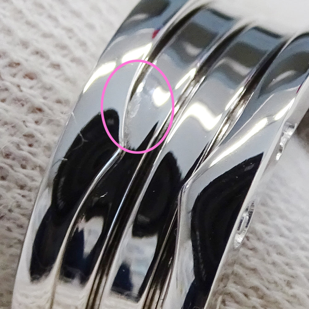 BVLGARI ブルガリ B-zero1 ビーゼロワン 3バンド リング 指輪 750WG ホワイトゴールド #54 約13号 レディース メンズ 【中古】