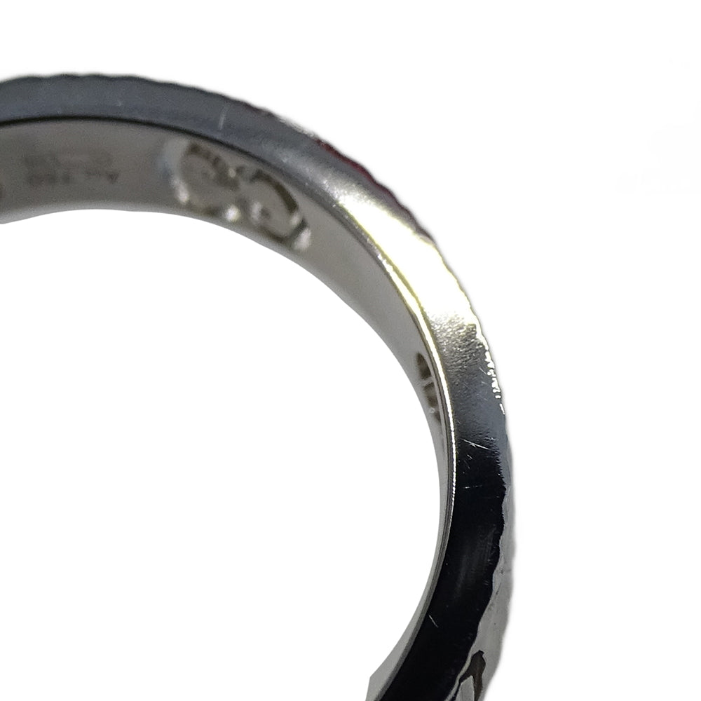 GUCCI グッチ アイコン ハート リング 指輪 750WG ホワイトゴールド #15 約14.5号 レディース 【中古】