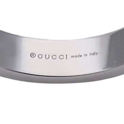 GUCCI グッチ アイコン ハート リング 指輪 750WG ホワイトゴールド #15 約14.5号 レディース 【中古】