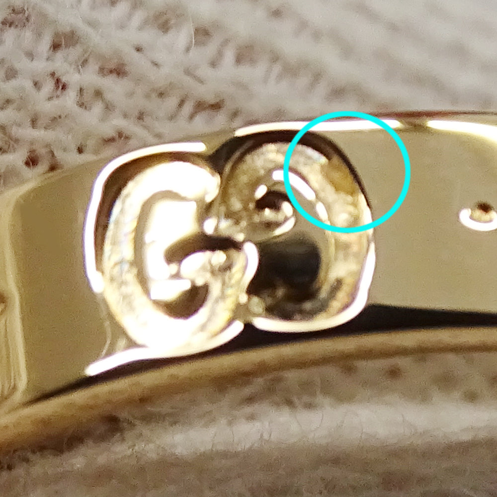 GUCCI グッチ アイコン スリム リング 指輪 750PG ピンクゴールド #13 約12.5号 レディース メンズ 【中古】