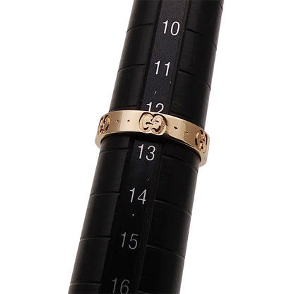 GUCCI グッチ アイコン スリム リング 指輪 750PG ピンクゴールド #13 約12.5号 レディース メンズ 【中古】