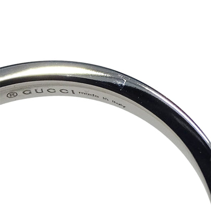 GUCCI グッチ GGランニング リング 指輪 750WG ホワイトゴールド #12 約11.5号 レディース 【中古】