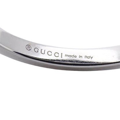 GUCCI グッチ GGランニング リング 指輪 750WG ホワイトゴールド #12 約11.5号 レディース 【中古】