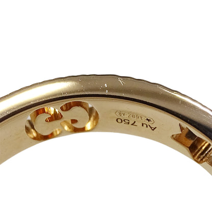 GUCCI グッチ アイコン ハート スター リング 指輪 750PG ピンクゴールド #10 約9.5号 レディース 【中古】