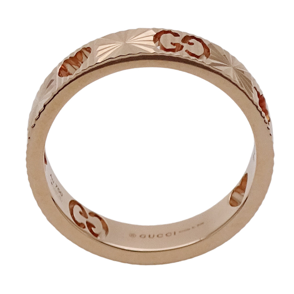 GUCCI グッチ アイコン ハート スター リング 指輪 750PG ピンクゴールド #10 約9.5号 レディース 【中古】
