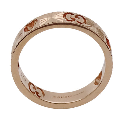 GUCCI グッチ アイコン ハート スター リング 指輪 750PG ピンクゴールド #10 約9.5号 レディース 【中古】
