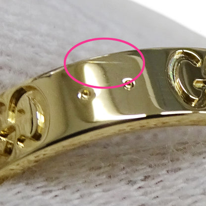 GUCCI グッチ アイコン リング 指輪 750YG イエローゴールド #14 約13.5号 レディース メンズ 【中古】